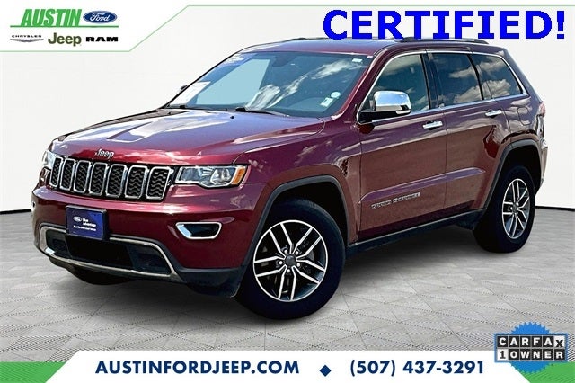 Certified 2019 Jeep Grand Cherokee Limited with VIN 1C4RJFBG0KC739307 for sale in Austin, Minnesota