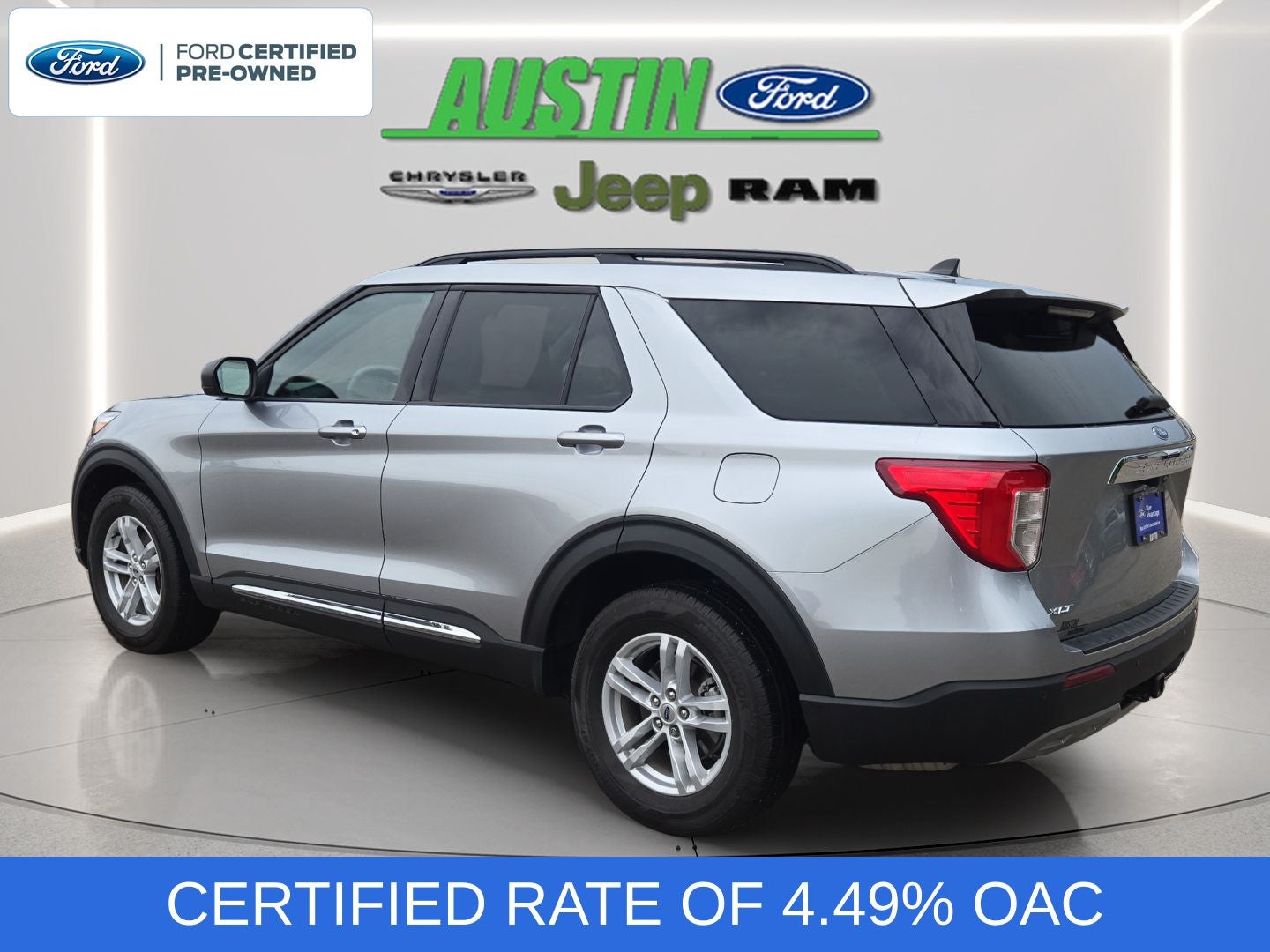 2024 Ford Explorer — rear three-quarter view