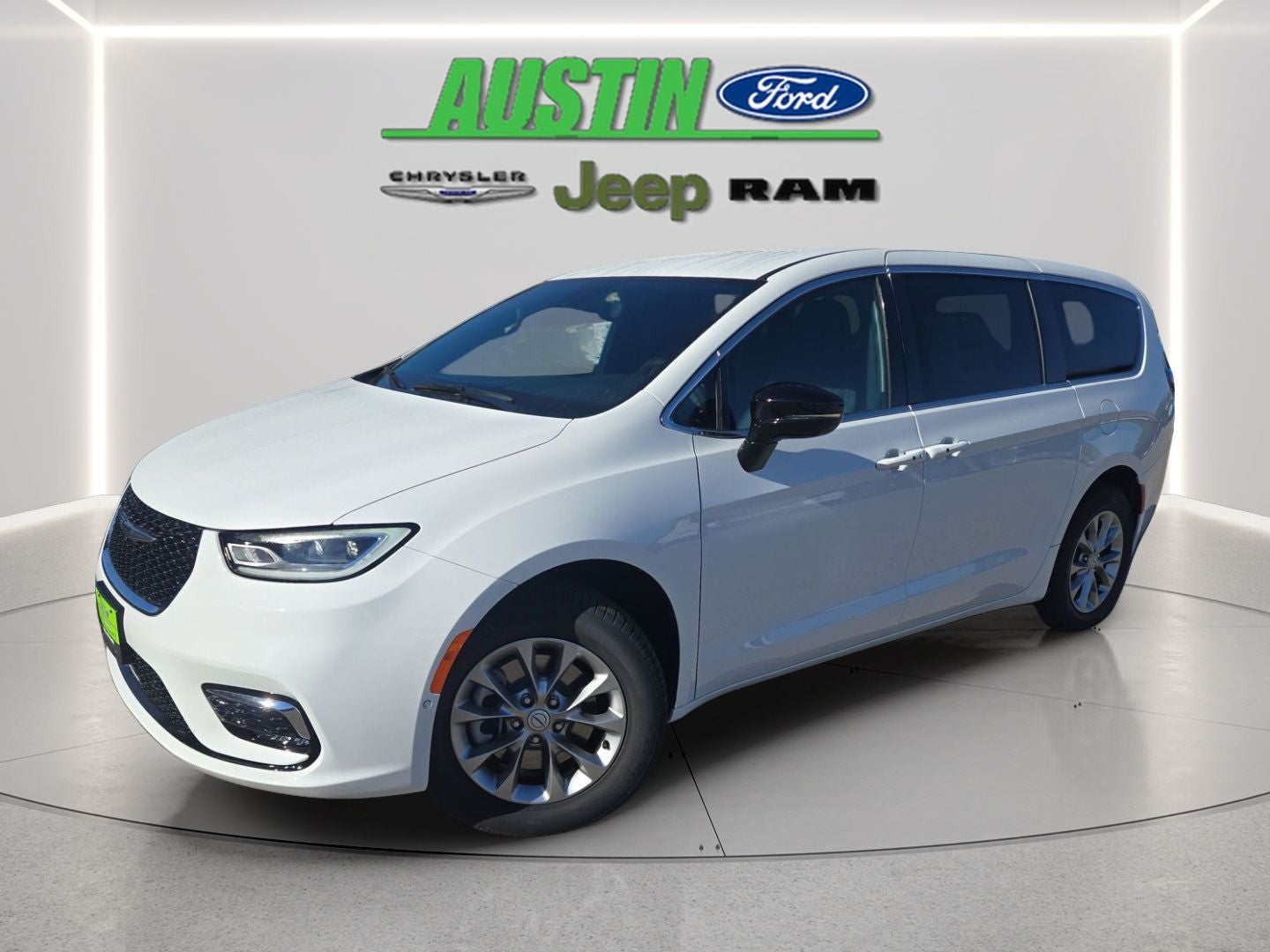 2026 Chrysler Pacifica PACIFICA SELECT AWD in Bright White Clear-Coat Exterior Paint — front three-quarter view